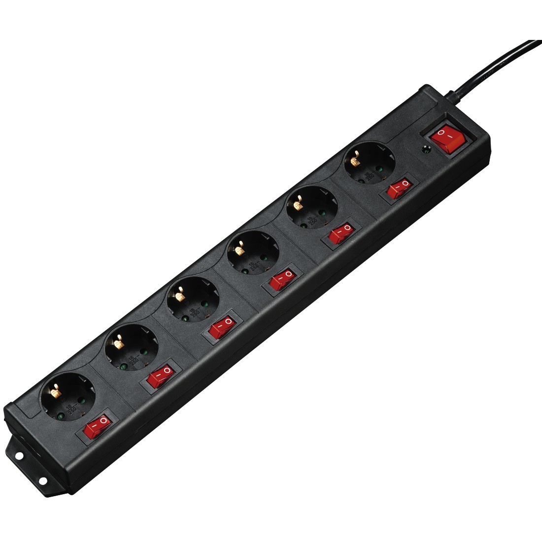 Hama 00137259 base múltiple 1,4 m 6 salidas AC Interior Negro - Hama