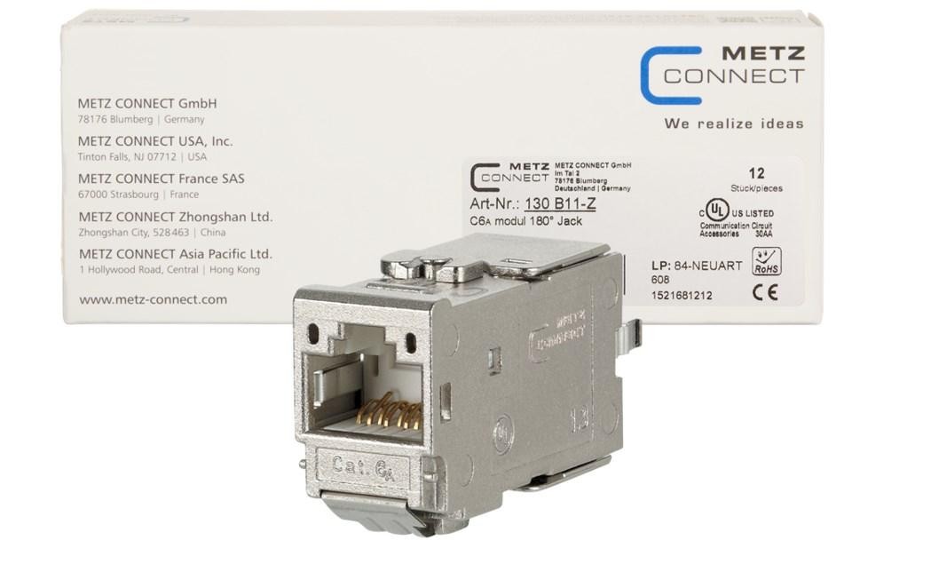 METZ CONNECT C6Amodul 180° Jack (12 Stück)
