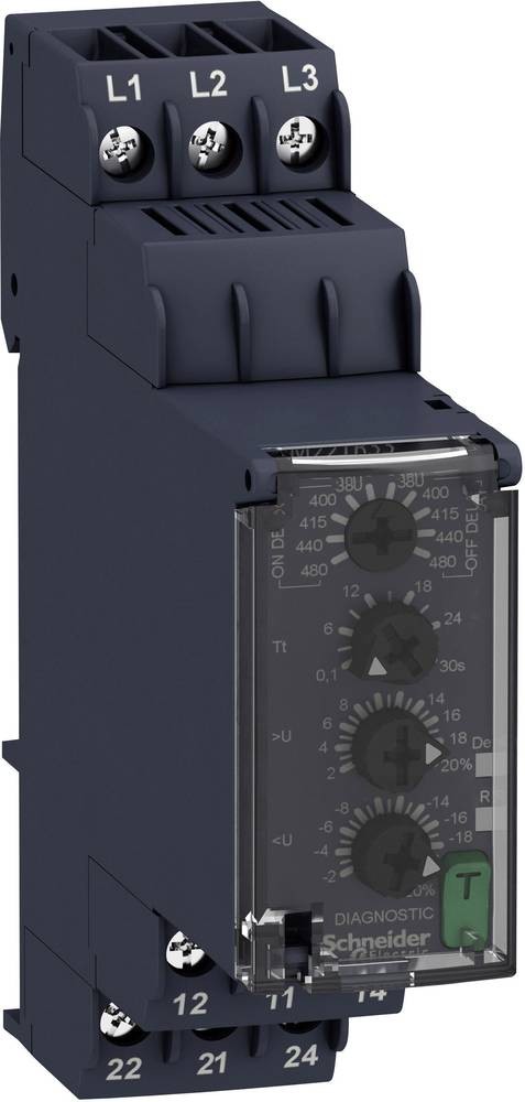 Schneider Electric RM22TR33 alimentación del relé Negro - Schneider