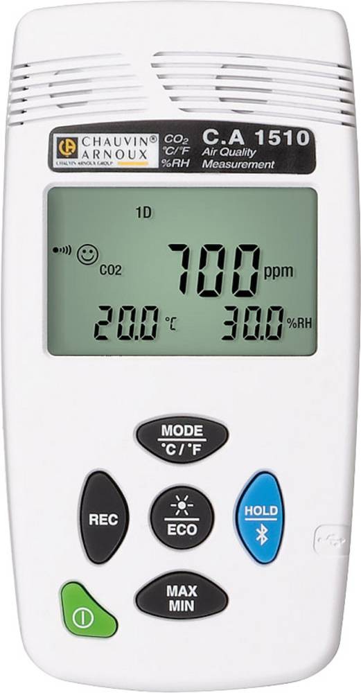 Chauvin Arnoux CA 1510 Data Logging Air Quality Monitor for CO2,