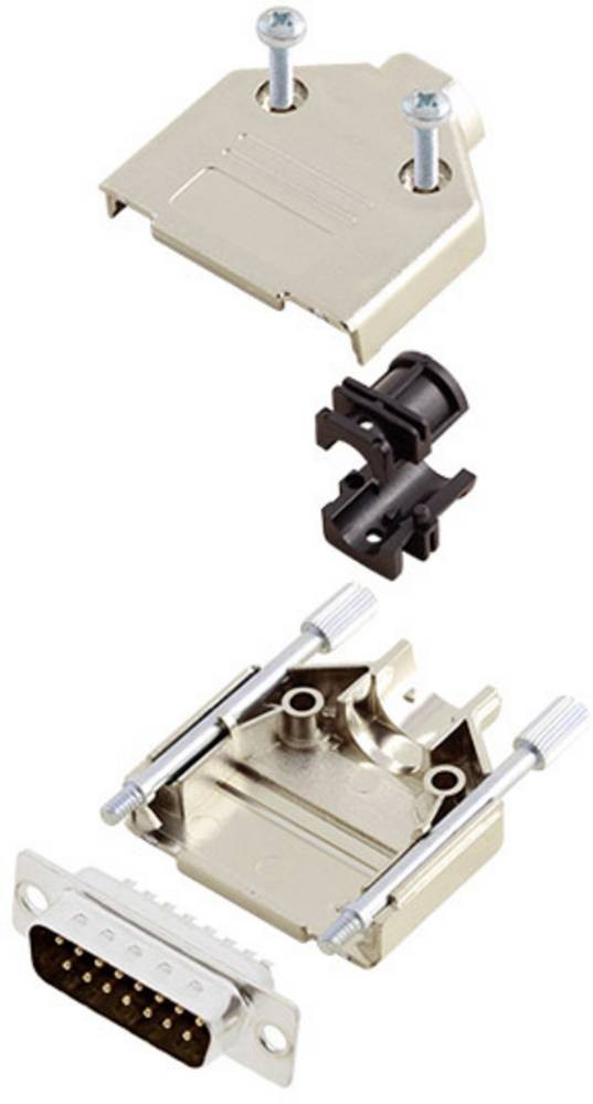 Amphenol L17DTPK-M-25+L717SDB25P D-SUB Stiftleisten-Set 180° Polzahl: