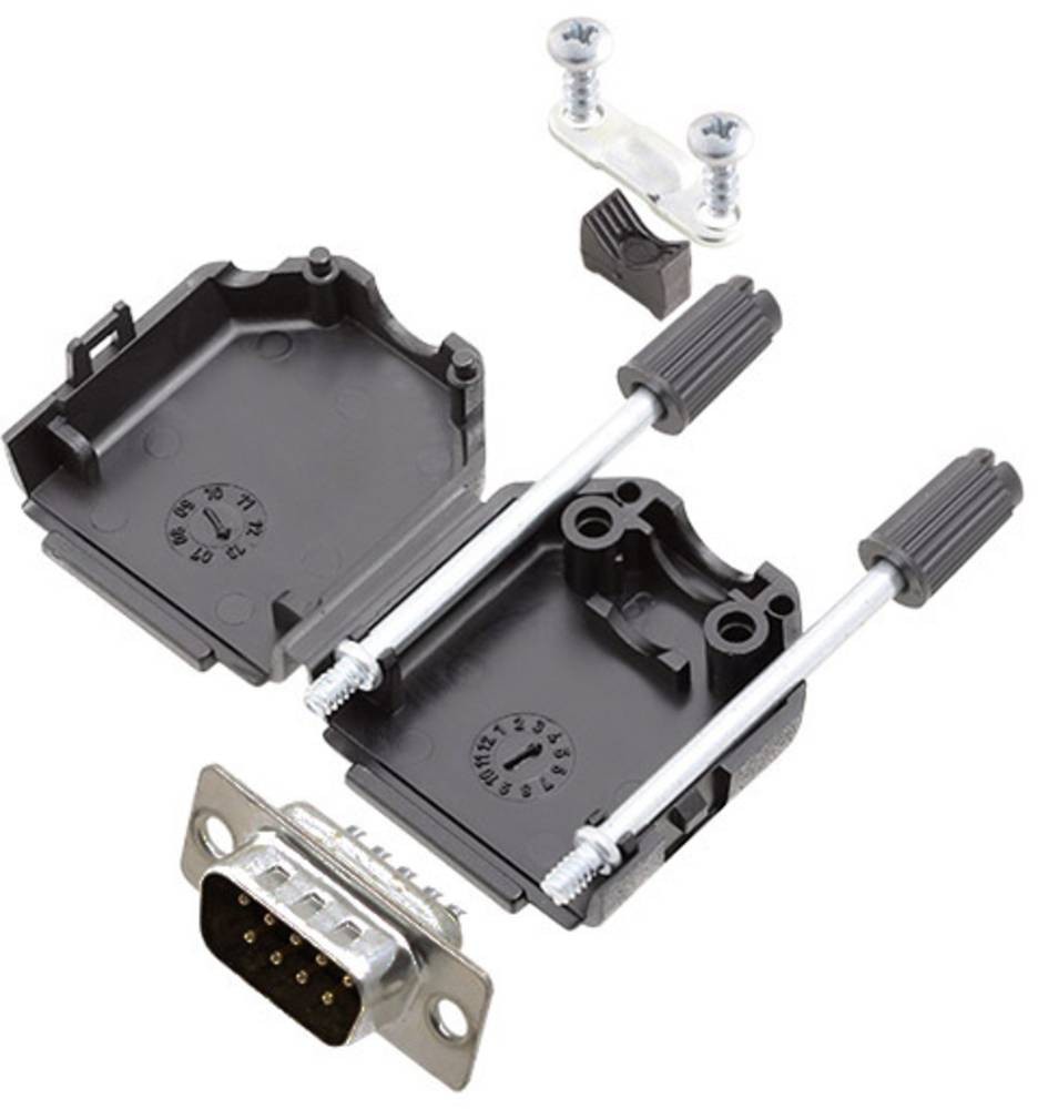 Amphenol L17DPPK25-BK+L717SDB25P D-SUB Stiftleisten-Set 180° Polzahl:
