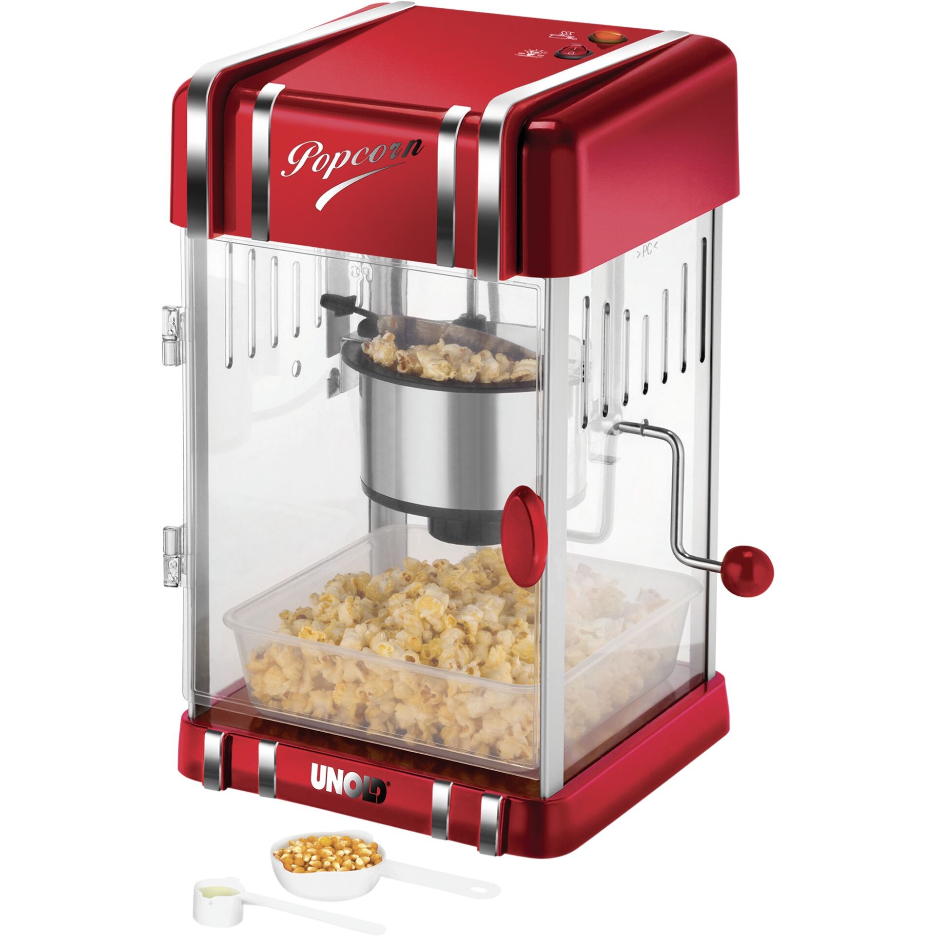 Unold 48535 palomitas de maiz poppers Rojo, Plata 300 W - Unold 48535,