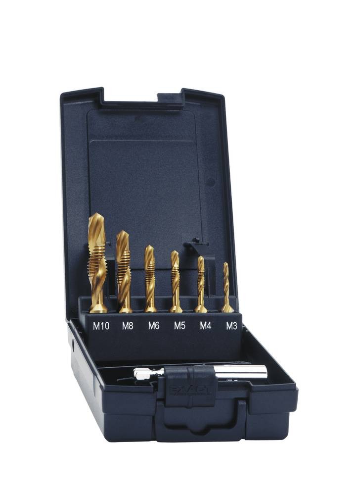 Exact 05930 Kombigewindebohrer 7teilig metrisch M3, M4, M5, M6, M8,