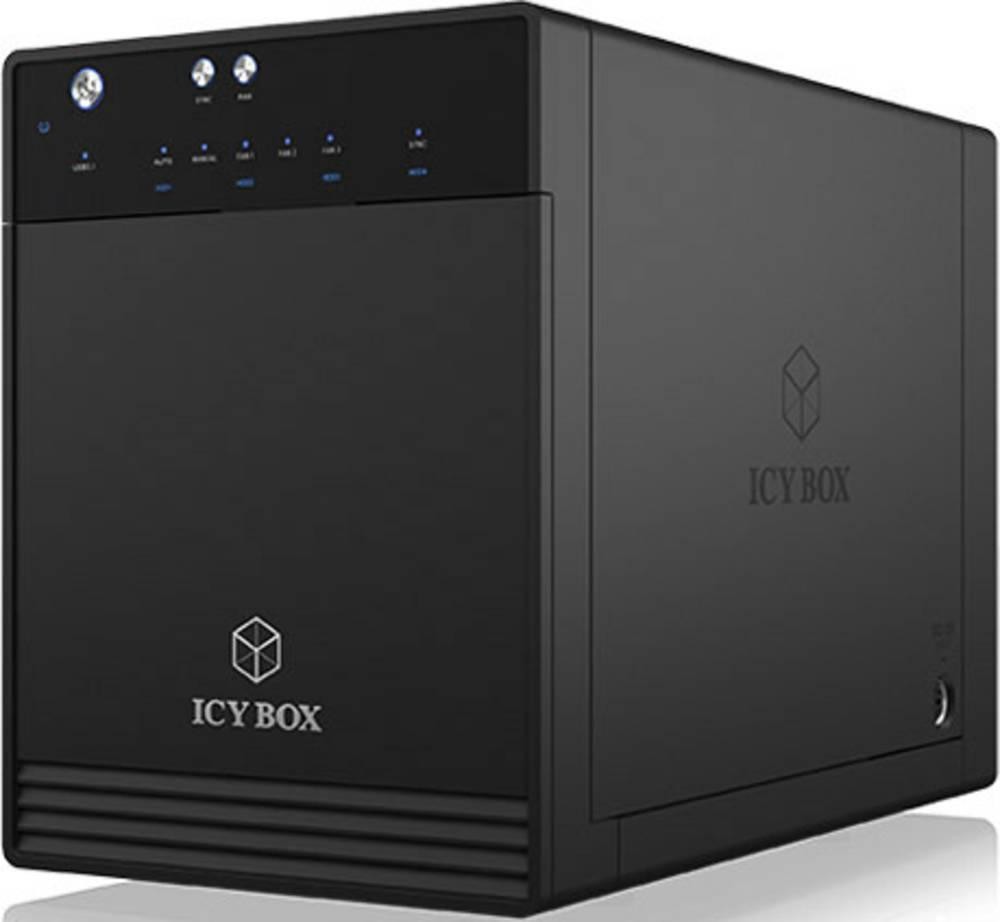 ICY BOX IB-3740-C31 HDD/SSD enclosure Black 2.5/3.5" - ICY BOX IB-