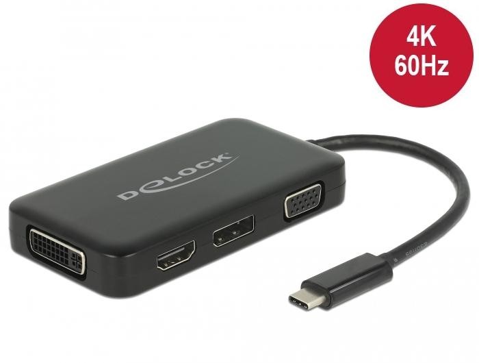 DeLOCK - externer Videoadapter - Schwarz