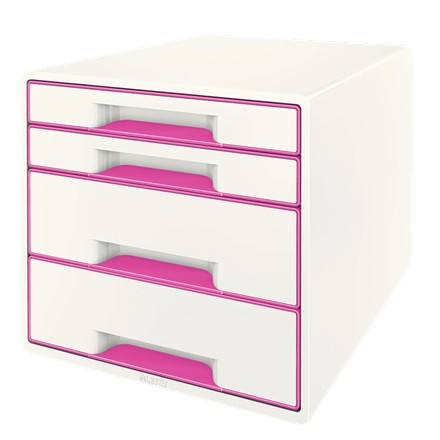Leitz WOW Cube 5213 5213-20-23 Schubladenbox Weiß 4 x DIN A4 Anzahl