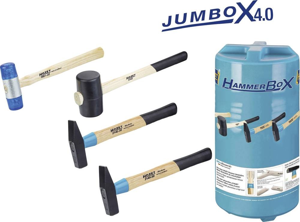 Hazet 2140/4 Hammer-Set 2171g DIN 1041 1St.