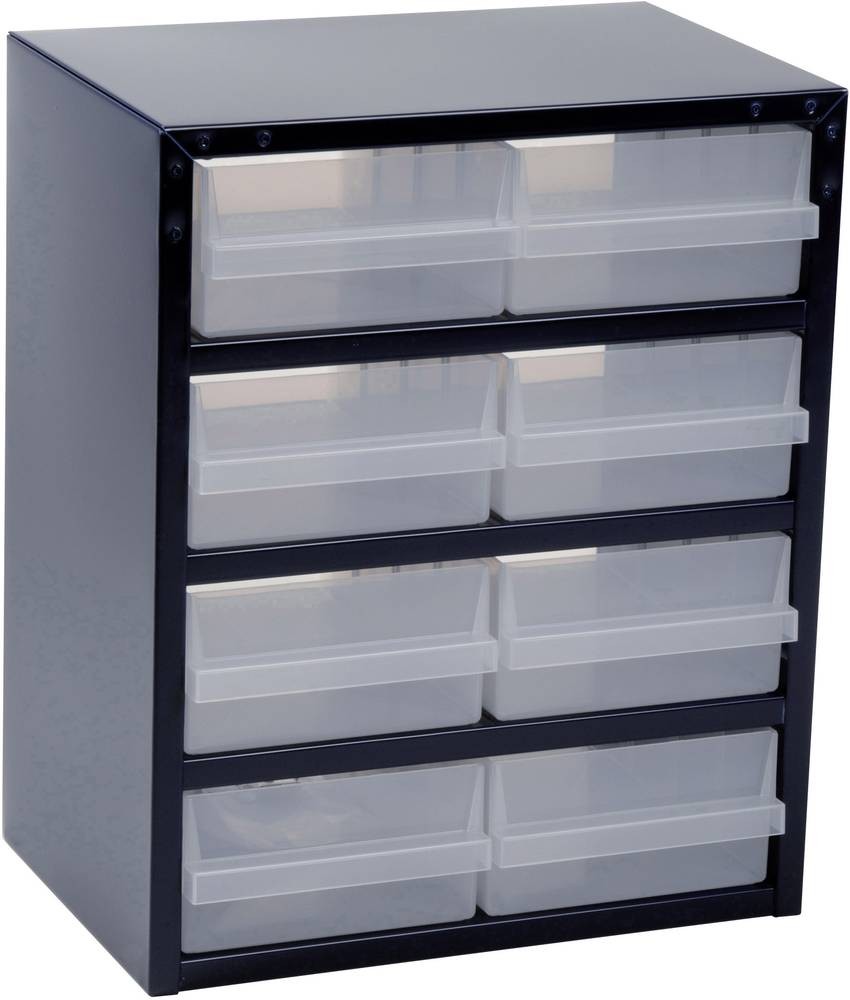 raaco Kleinteilemagazin B357xT255xH435mm galvanisiertes Stahlbl.8