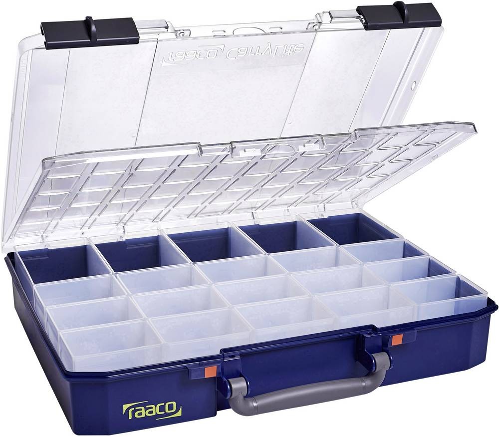 raaco CarryLite 80 5x10-20/DLU Blue Polycarbonate (PC), Polypropylene