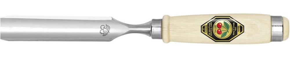 Hohlbeitel Schneiden-B.10mm m.2 Stahlzw.Weißbuchenh.Ulmer Form