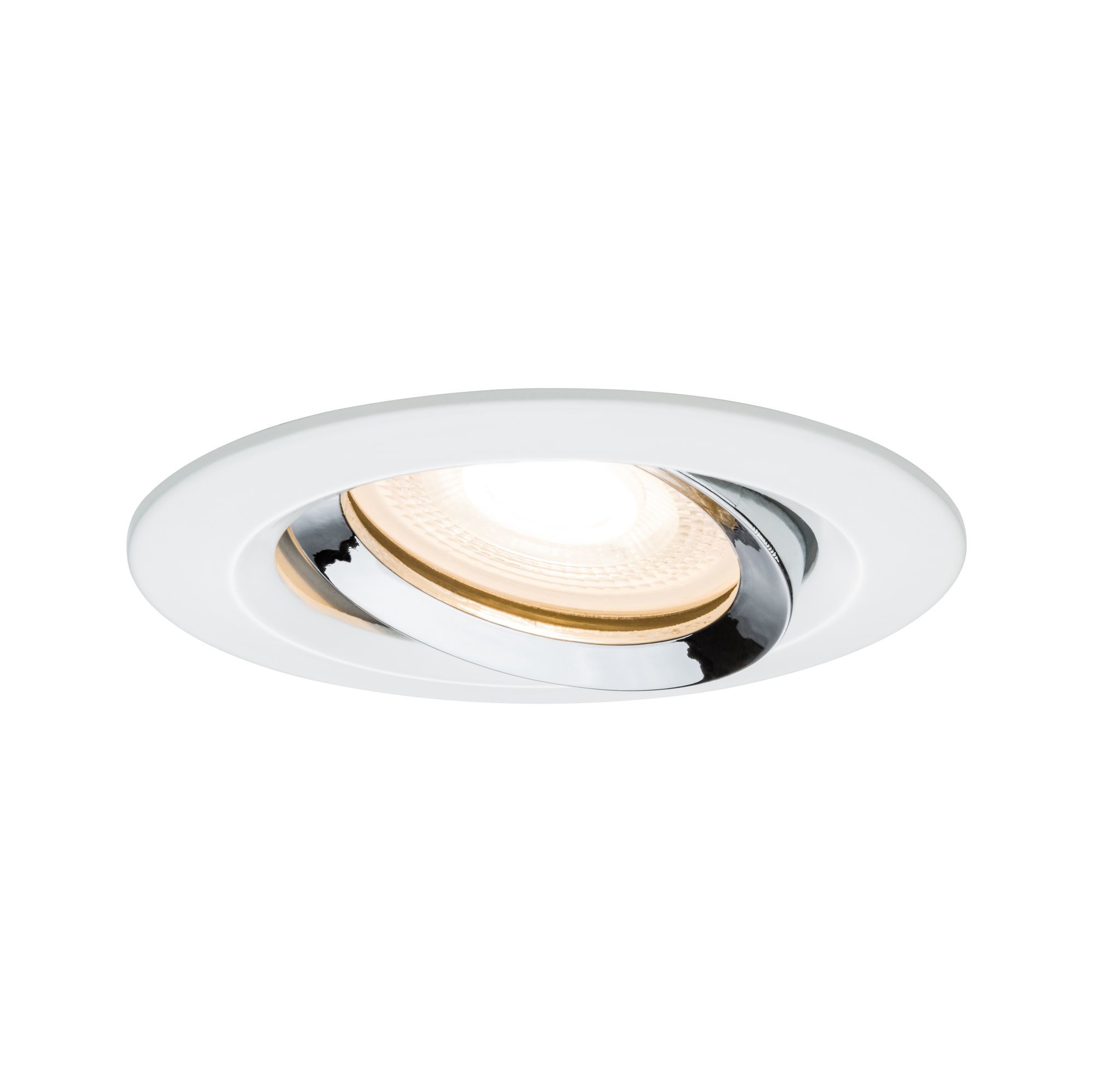 Paulmann Nova Bad-Einbauleuchte LED GU10 7W IP65 white (matt), Chrom