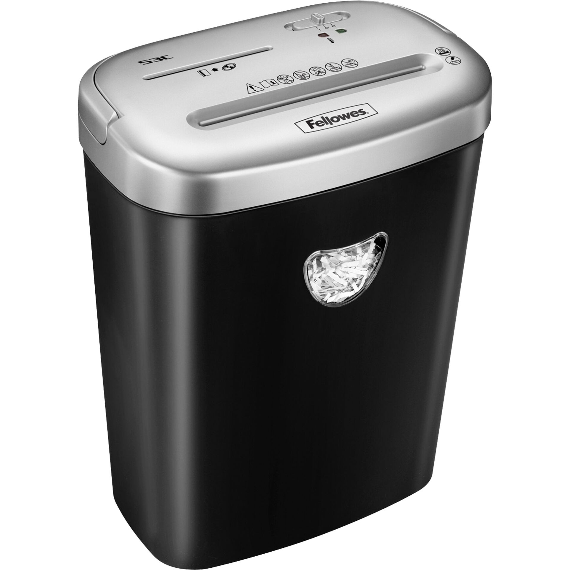 Fellowes 53C paper shredder Cross shredding 22 cm Black - Fellowes