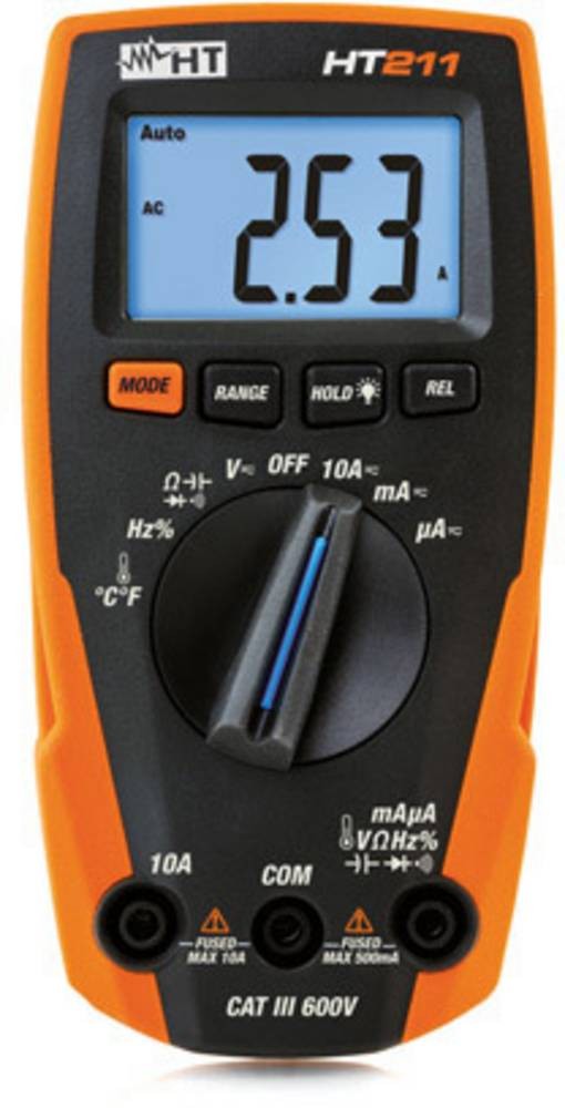 HT Instruments HT211 Hand-Multimeter digital CAT III 600V Anzeige (