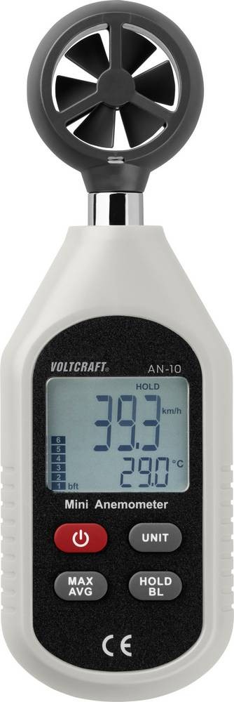 VOLTCRAFT AN-10 Anemometer 0.3 up to 30 m/s Magnet-Flügelrad