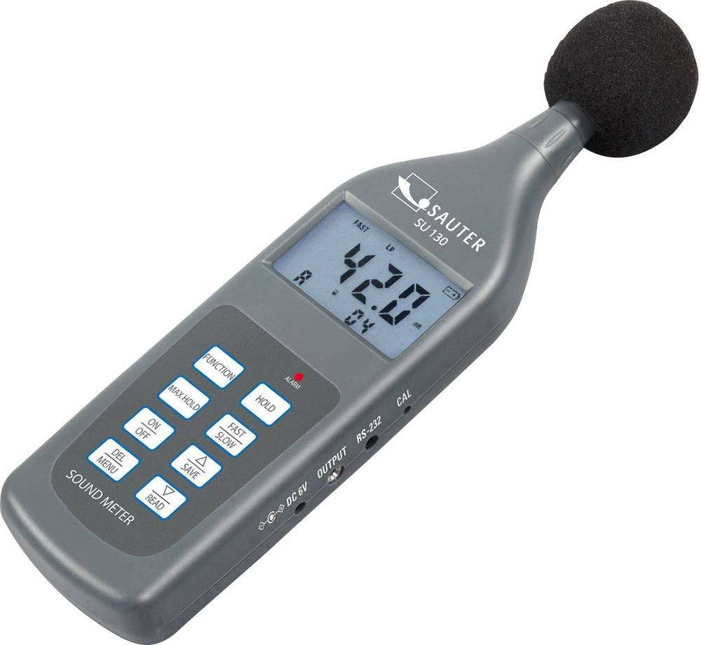 Sauter Schallpegel-Messgerät Datenlogger SU 130 30 - 130 dB 20Hz -