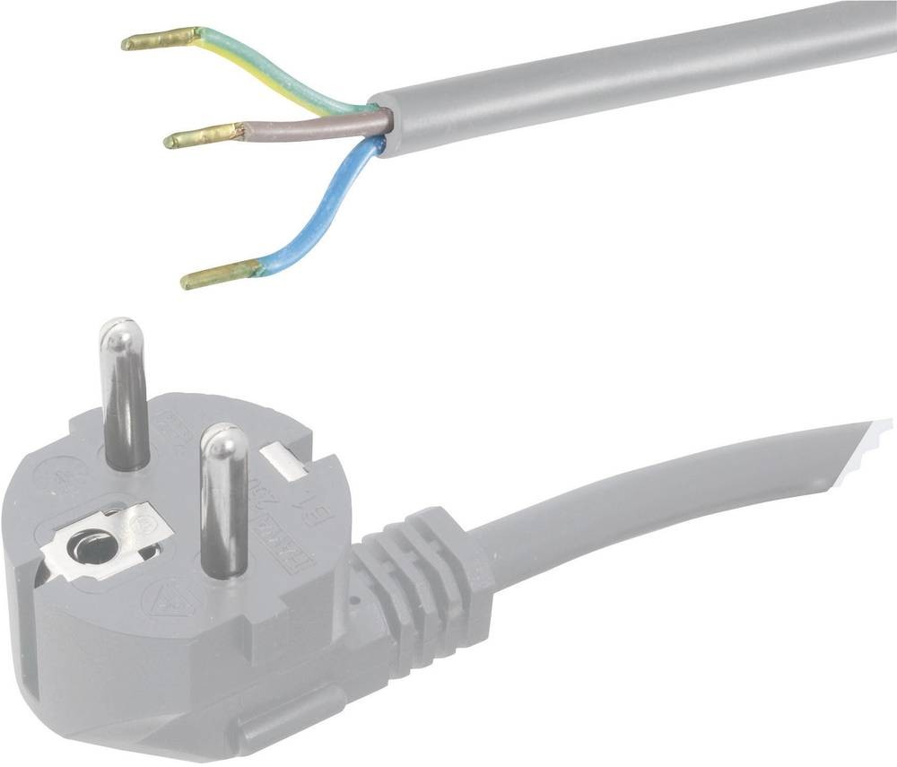 HAWA 1008229 Strom connection cable grey 5.00m