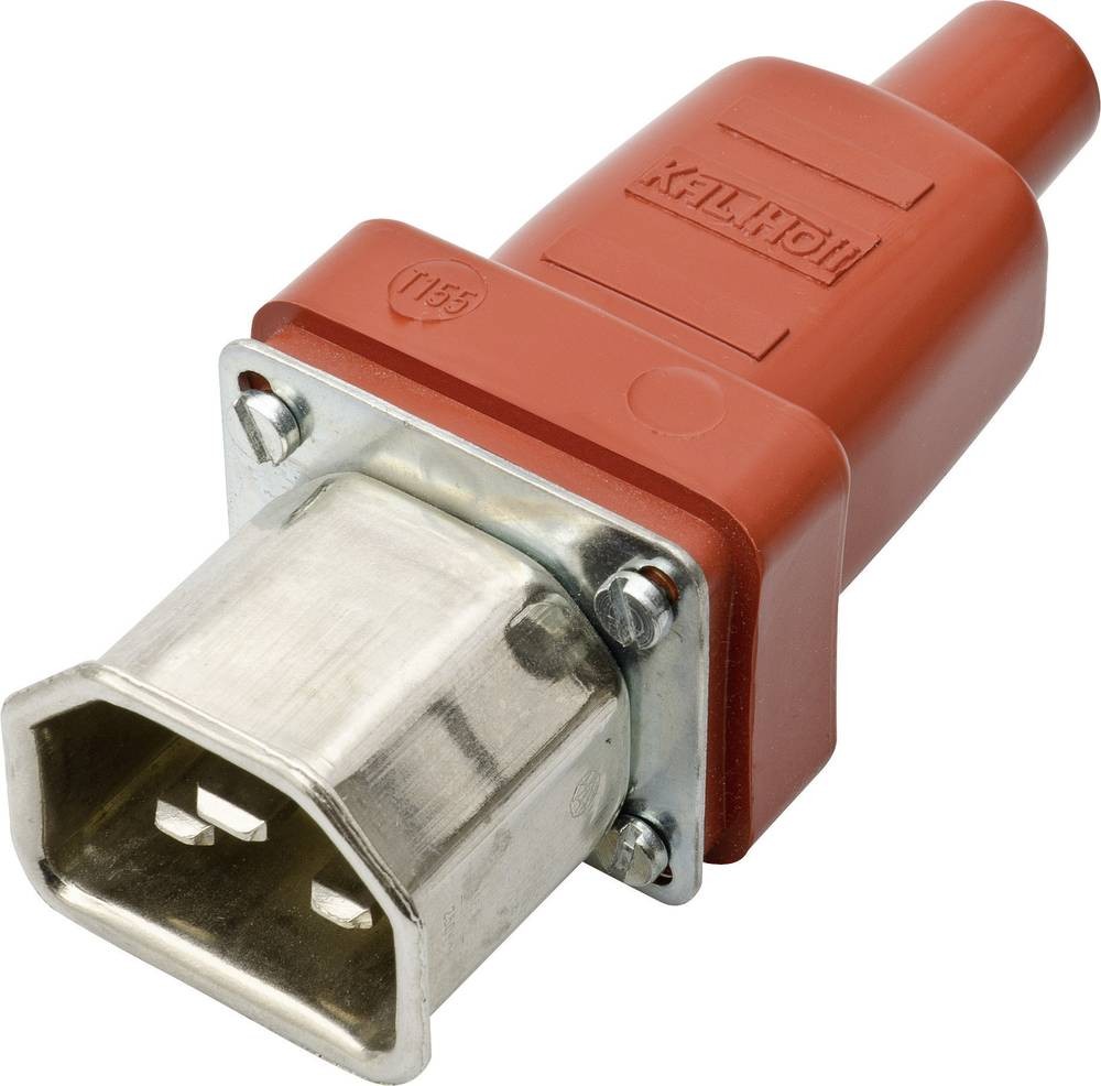 Kalthoff 444010 Warmgeräte-Steckverbinder 444 Stecker, gerade