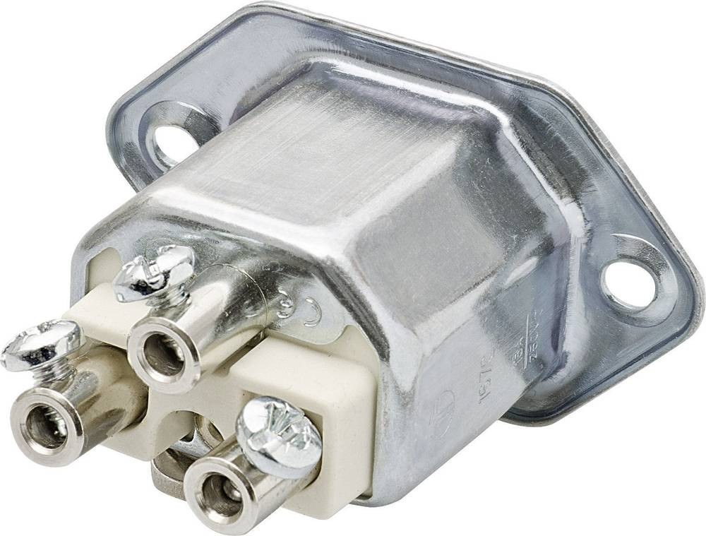 Kalthoff 444055 Warmgeräte-Steckverbinder 444 Chassisstecker, Einbau