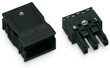 Wago 770-103 3P Negro bloque de terminales - Wago 770-103