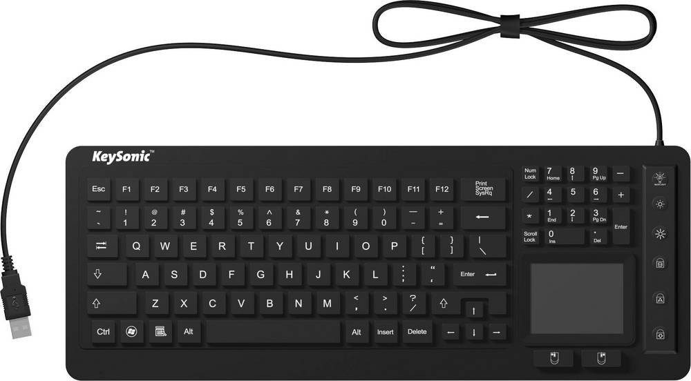 Keysonic KSK-6231 INEL (US) USB Tastatur US-Englisch, QWERTY Schwarz