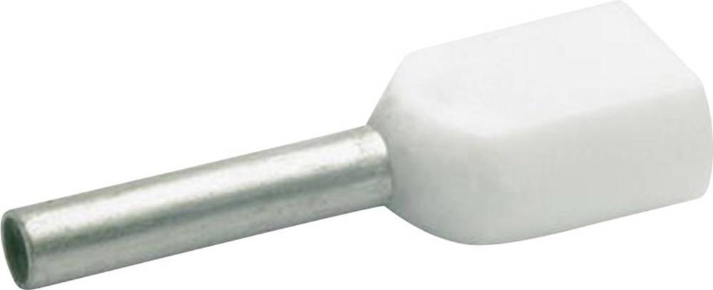Klauke 8698 Zwillings-Aderendhülse 0.5mm² Teilisoliert white 1000St.