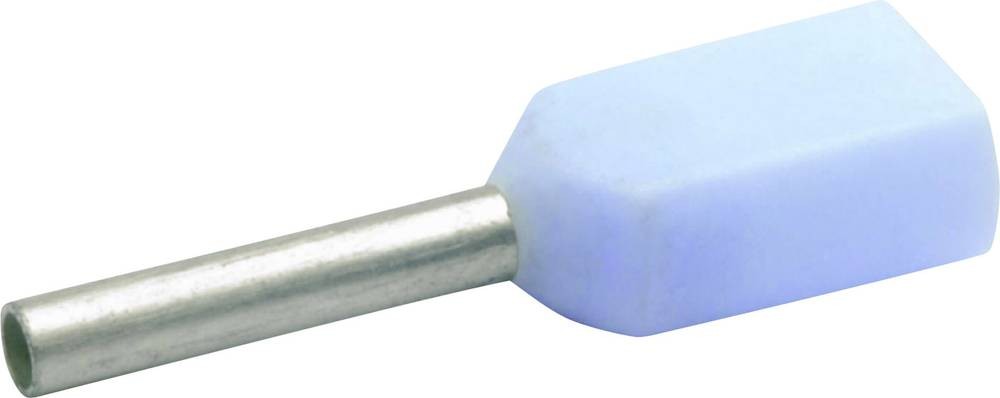 Klauke 8678 Zwillings-Aderendhülse 0.25 mm² Teilisoliert brightblau
