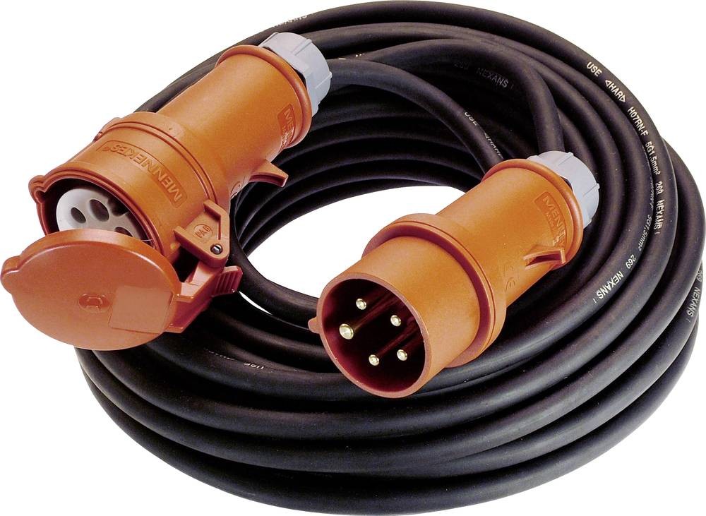 AS Schwabe 60595 Strom extension cable 16A black 5.00m H07RN-F 5G 1,