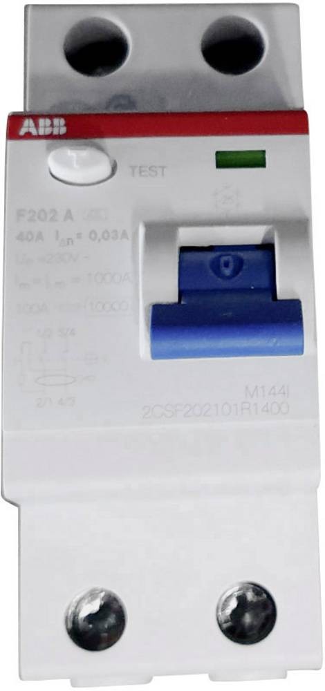ABB 2CSF202101R1400 FI-Schutzschalter A 2polig 40 A 0.03 A 230 V/AC,
