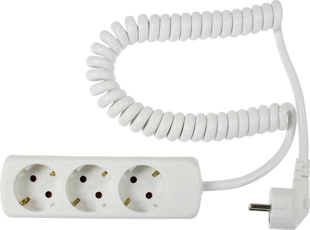 AS Schwabe 11431 presa multipla bianco Schutzkontakt 1 pezzo