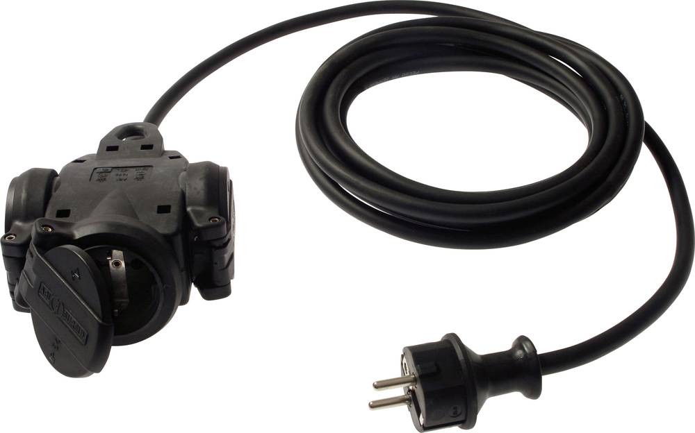 AS Schwabe 60450 Strom câble d'extension 16A noir 30.00cm H07RN-F 3G