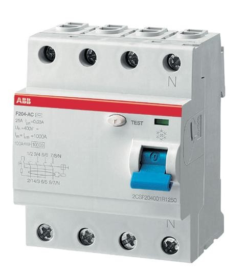 ABB 2CSF204101R1630 F204A-63/0,03 Fehlerstrom-Schutzschalter A 4polig