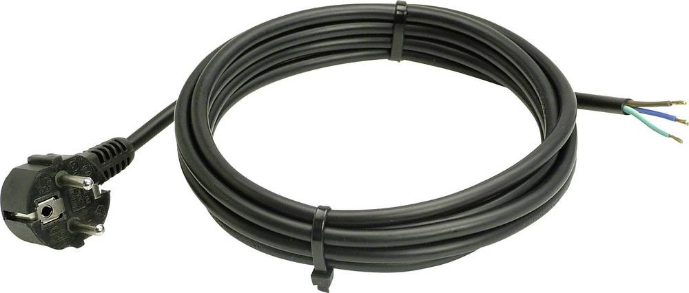 AS Schwabe 70802 Strom câble de raccordement noir 10.00m