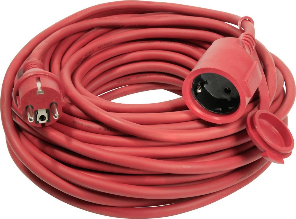 AS Schwabe 60215 Strom Verlängerungskabel 16A Rot 15.00m H05RR-F 3G