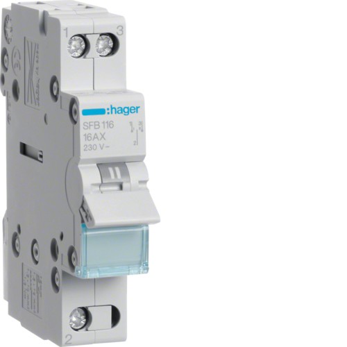 Gruppenschalter grey 16 A 230 V Hager SFB116