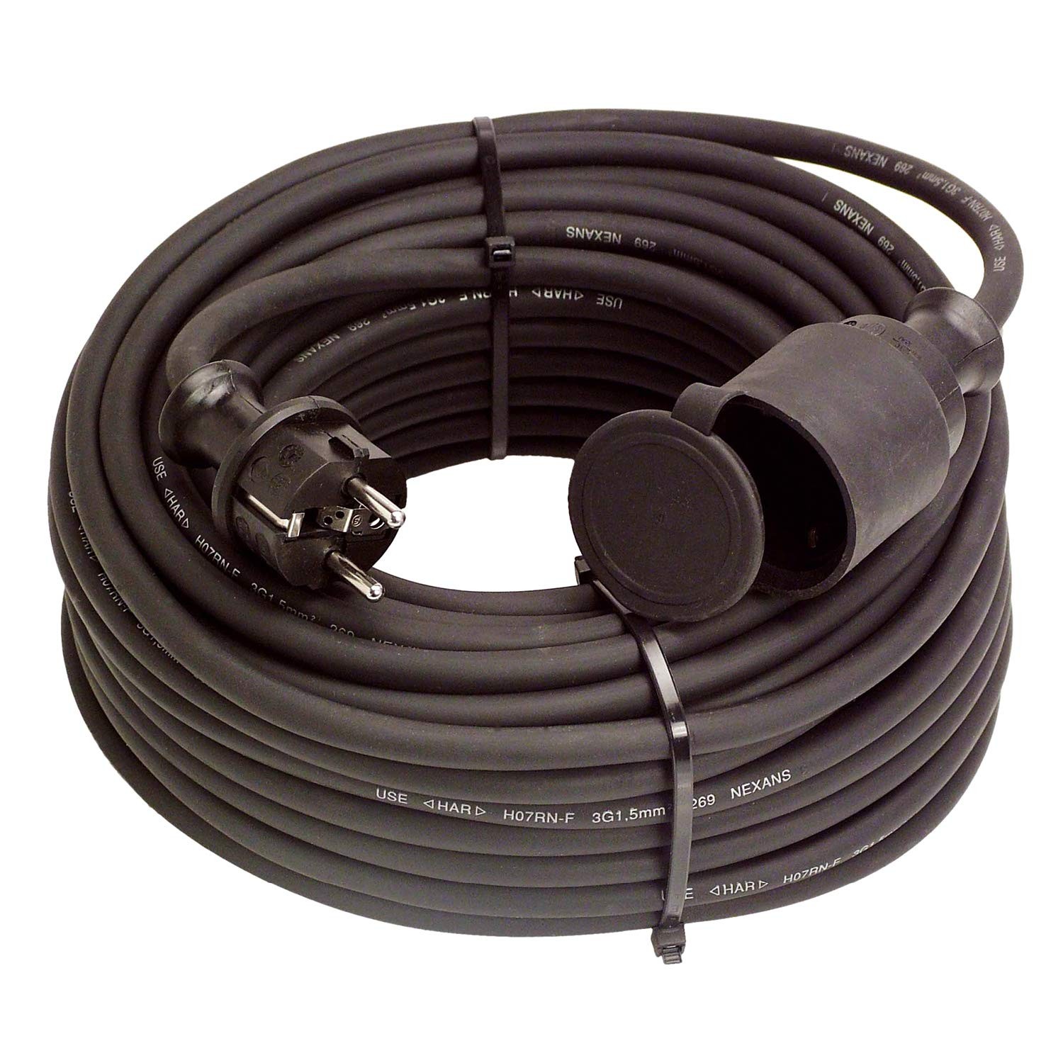 AS Schwabe 60336 Strom extension cable 16 A black 20.00 m H07RN-F 3G