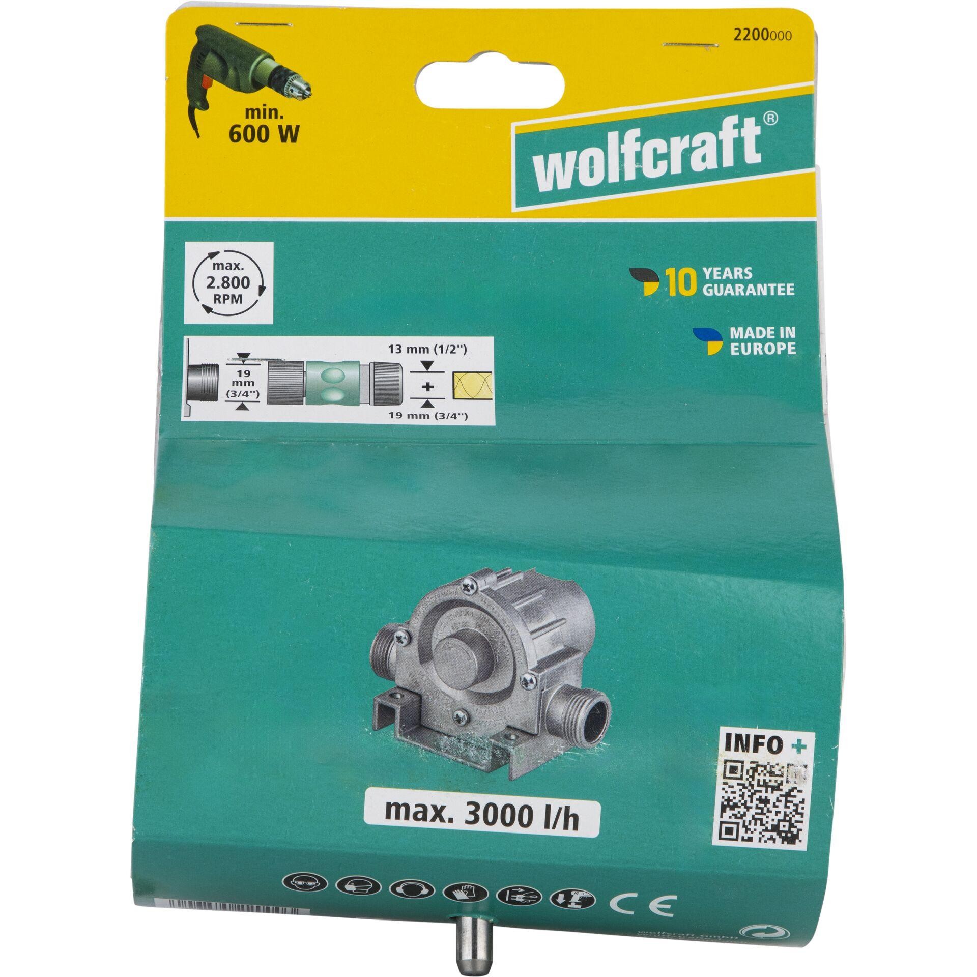 Wolfcraft 2200000 Bohrmaschinenpumpe 1St.