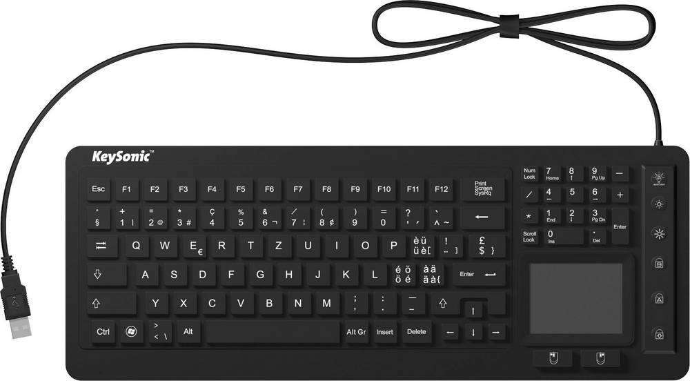 Keysonic KSK-6231 INEL (CH) USB Tastatur Schweiz, QWERTZ Schwarz