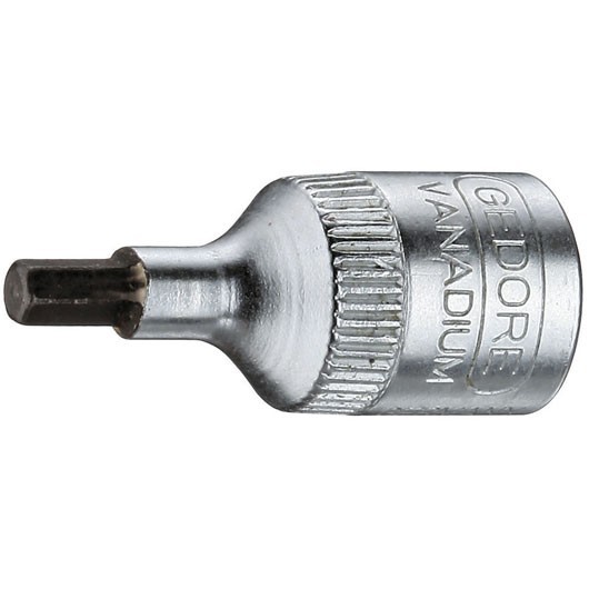 Steckschlüsseleinsatz IN 20 1/4 inch Innen-6-kant SW 4mm L.37mm