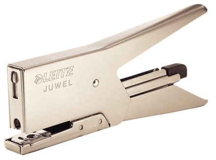 Leitz Heftzange Juwel-2000 vernickelt bis 12 Blatt 10 Jahre Garantie -