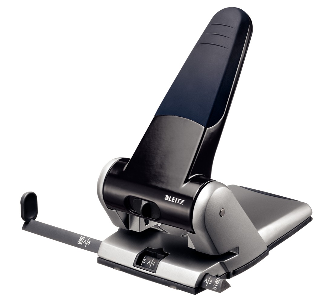 Leitz 5180 perforateur papier 65 feuilles Noir, Gris - Leitz 5180, 65