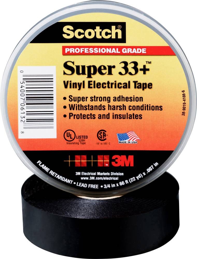 Scotch SUPER33+-25X33 insulating tape Scotch black (L x B) 33m x