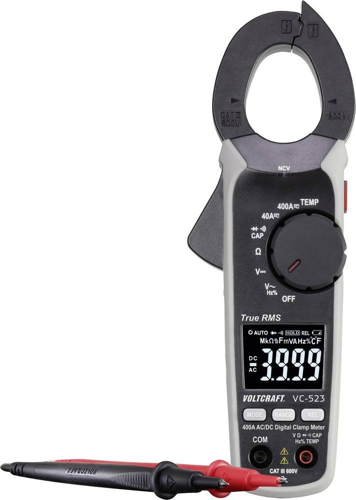 VOLTCRAFT VC-523 (ISO) Stromzange kalibriert (ISO) digital CAT III