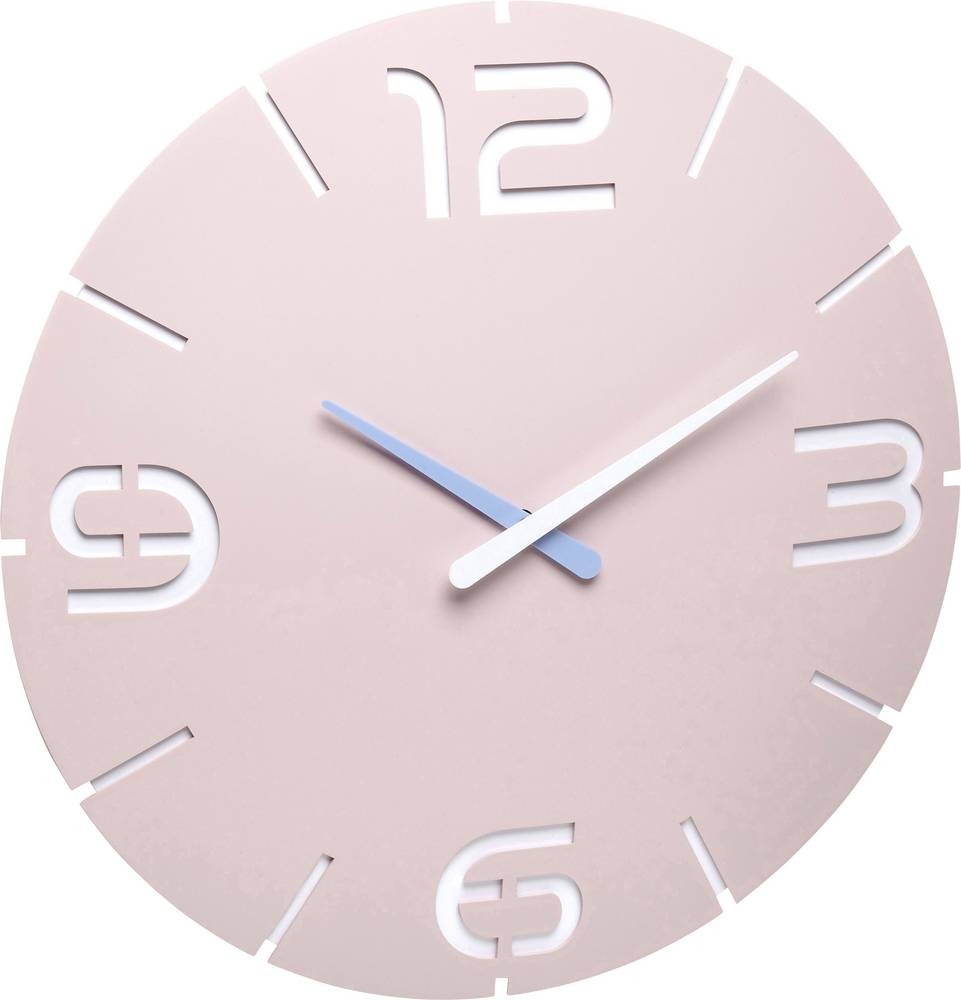 TFA Dostmann 60.3536.16 Funk Wanduhr 35cm x 35mm Rosa