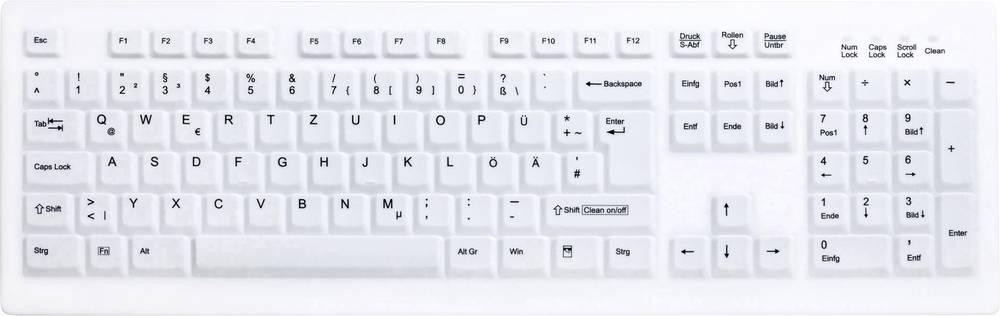 Active Key AK-C8100F Medical Key Funk Hygiene-Tastatur Deutsch,