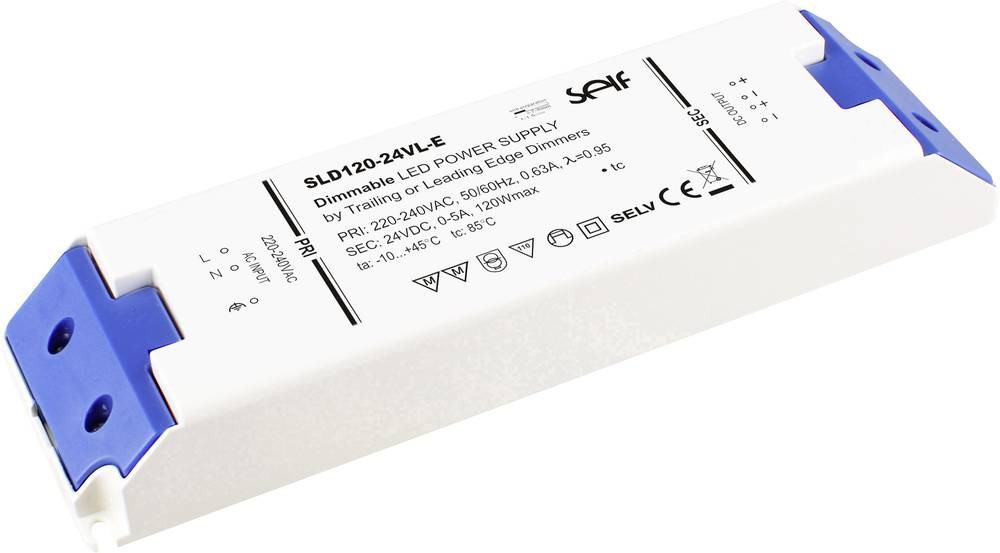 Self Electronics SLT75-24VL-E LED-Treiber Konstantspannung 75W 3.1A