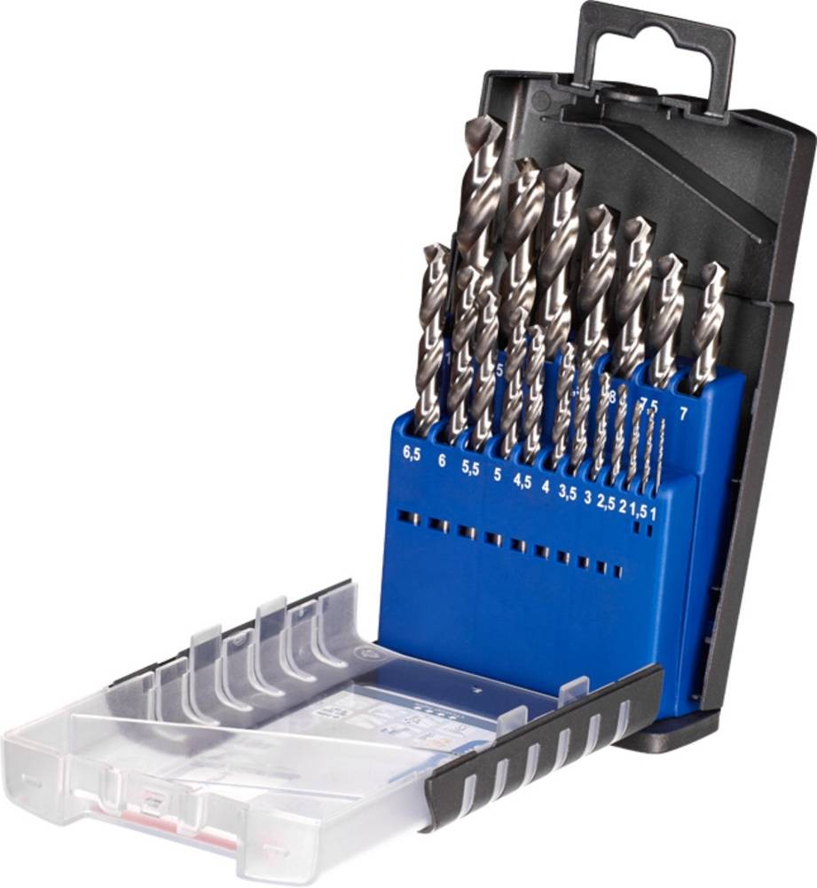Kwb 205920 HSS Metall-Spiralbohrer-Set 19teilig 1 mm, 1.5 mm, 2 mm, 2.