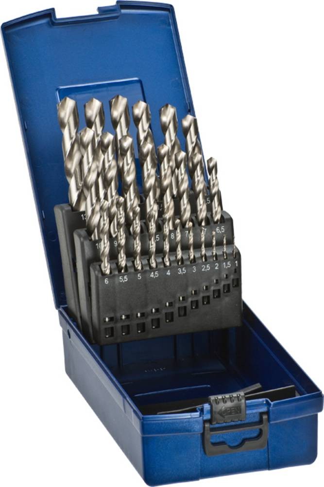 Kwb 205720 HSS Metall-Spiralbohrer-Set 25teilig 1 mm, 1.5 mm, 2 mm, 2.