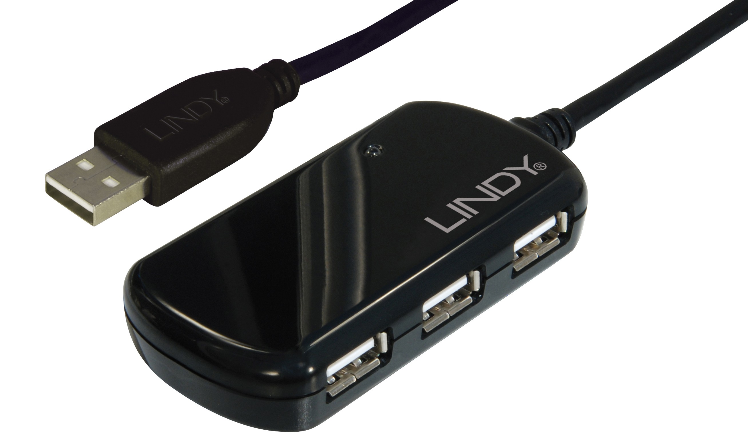 Lindy 42781 hub de interfaz 480 Mbit/s - Lindy 42781, 480 Mbit/s, 8 m,