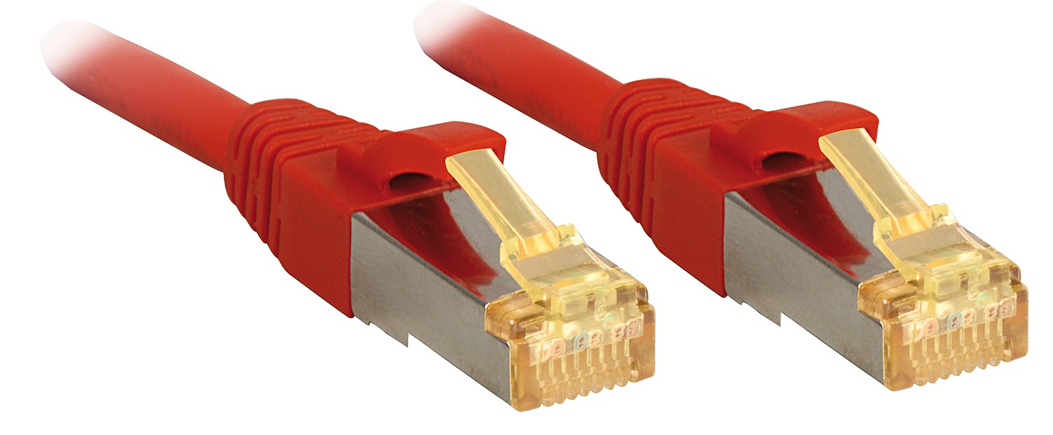 Lindy Câble réseau Rouge S/FTP LSZH, 10m - Lindy Câble réseau